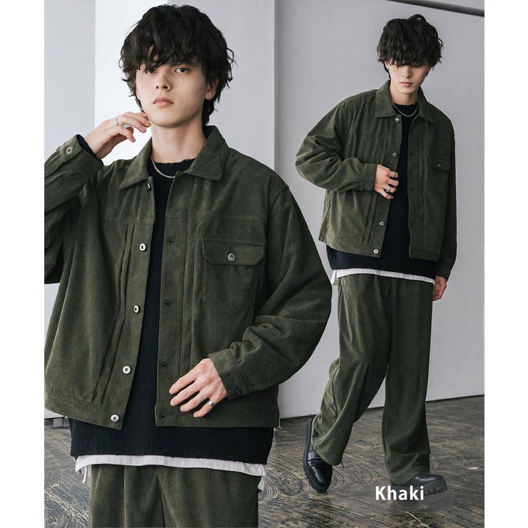 カーキ | セットアップ コーデュロイ 中太コール | Rocky Monroe