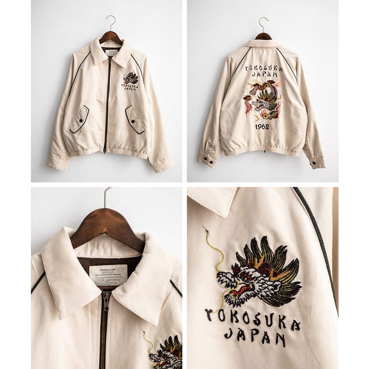 ジャケット スーベニア刺繍 ステンカラー[品番：OE000009005]｜Rocky