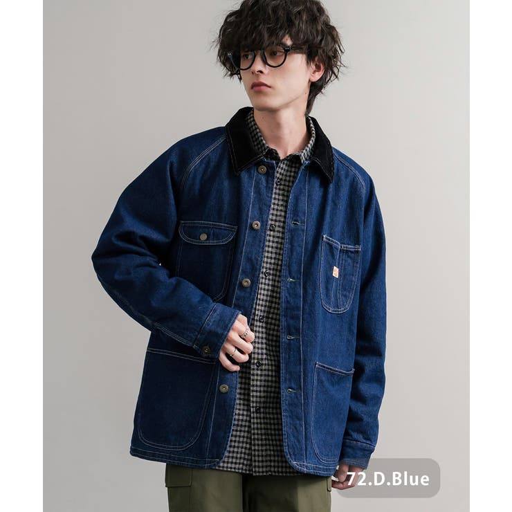 カバーオール デニムジャケット 裏フリース[品番：OE000009006]｜Rocky