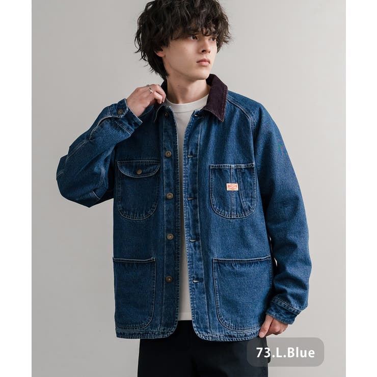 カバーオール デニムジャケット 裏フリース[品番：OE000009006]｜Rocky