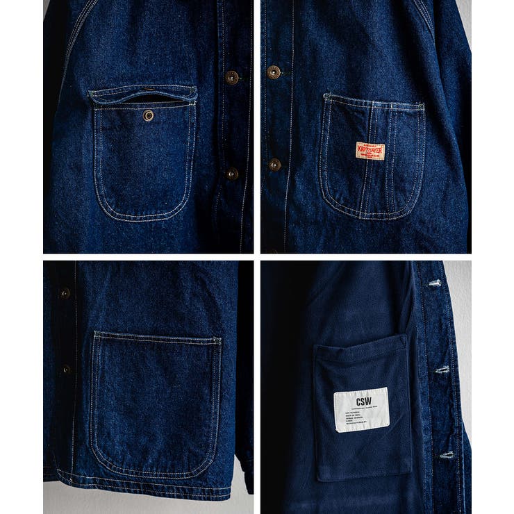 カバーオール デニムジャケット 裏フリース[品番：OE000009006]｜Rocky