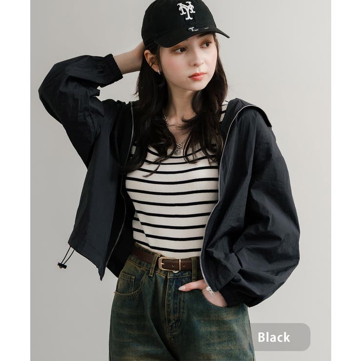iCB アイシービー ショートブルゾン マウンテンパーカー フード付き どこで 買える かファッション - iCB アイシービー ショート
