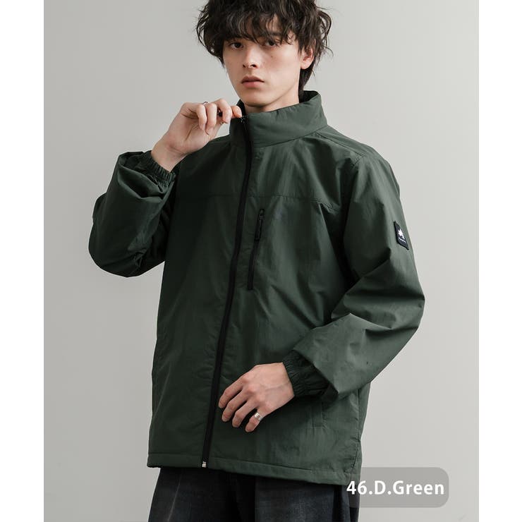 46.D.グリーン | ナイロンジャケット 裏タフタ LOGOS | Rocky Monroe