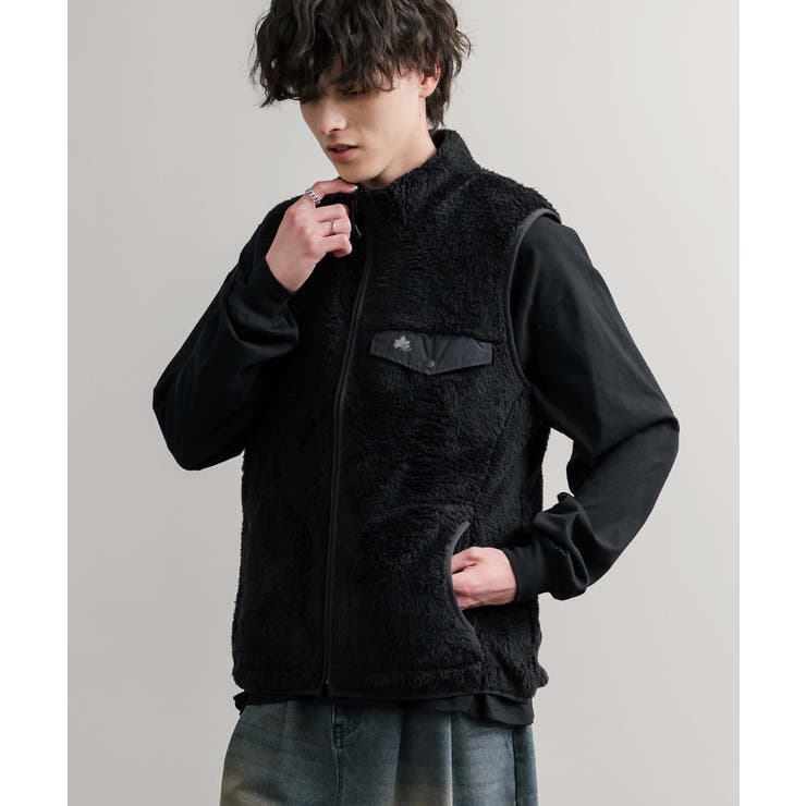 シャギーボアベスト 前開き LOGOS | Rocky Monroe | 詳細画像5 