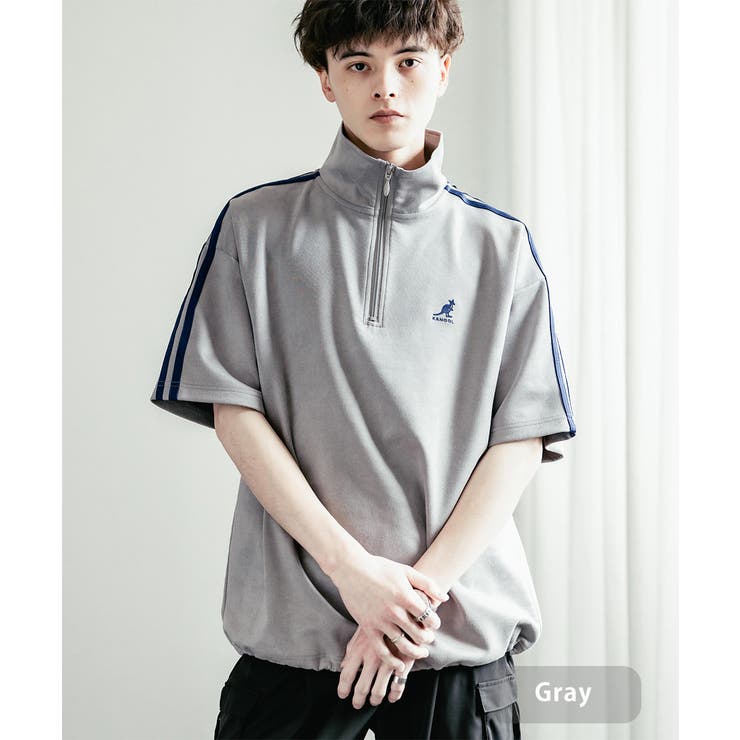 ガンバ大阪 ハーフジップジャケット M-L 長袖、半袖、パンツ O-XO KANGOL ハーフジップ半袖Tシャツ カットスエード[品番