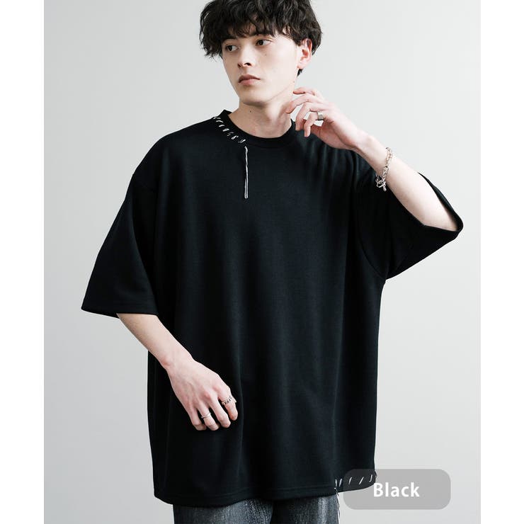 カットソー 半袖 ハンドステッチ[品番：OE000008670]｜Rocky