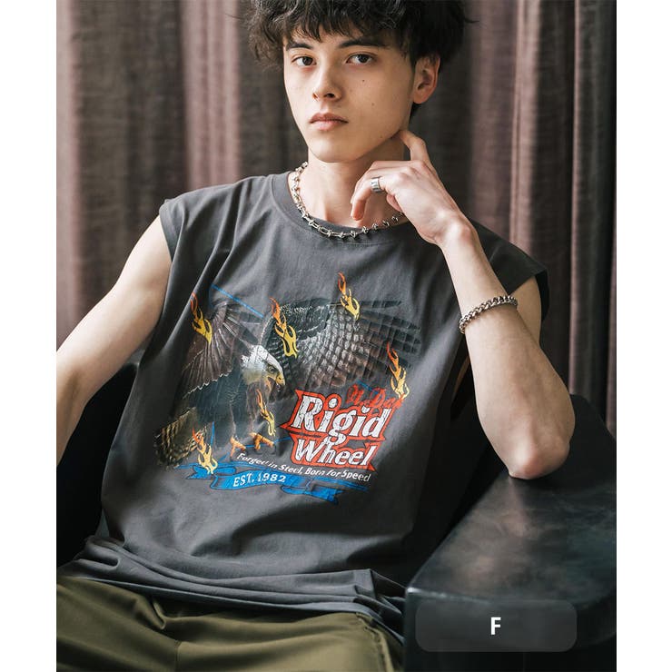 F | タンクトップ ピグメントライク プリント | Rocky Monroe