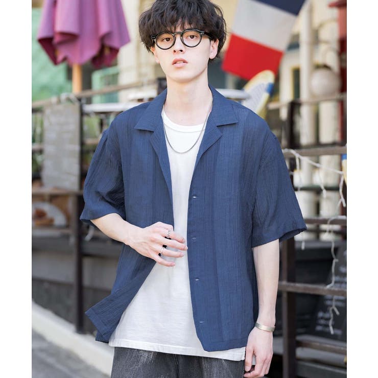 シアーシャツ 半袖 開襟 | Rocky Monroe | 詳細画像6 