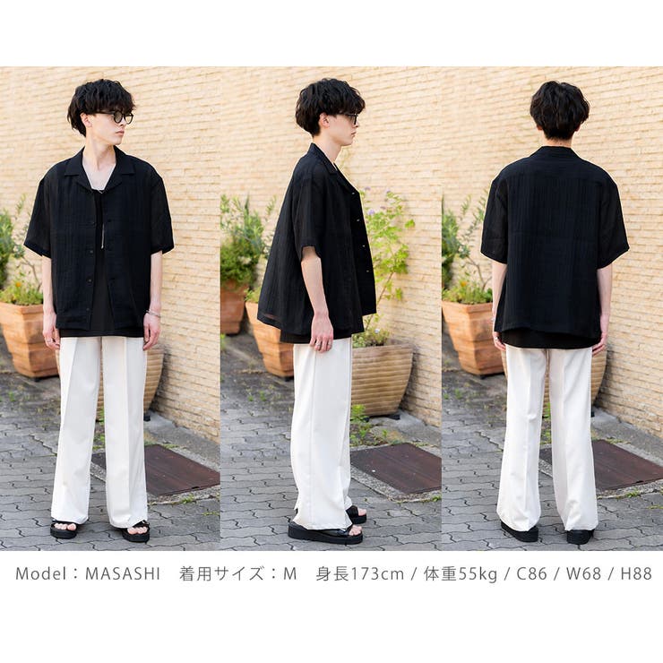 シアーシャツ 半袖 開襟 | Rocky Monroe | 詳細画像19 