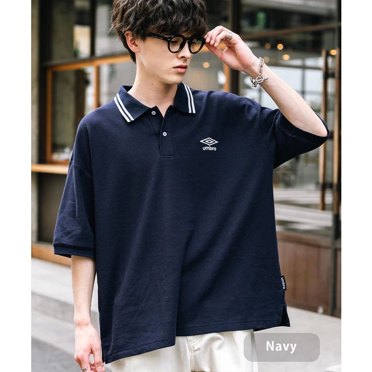 OLD UMBRO 00s アンブロ ボーダー ニット 半袖 ポロ シャツ L OLD UMBRO 00s アンブロ ボーダー ニット 半袖 ポロ シャツ L