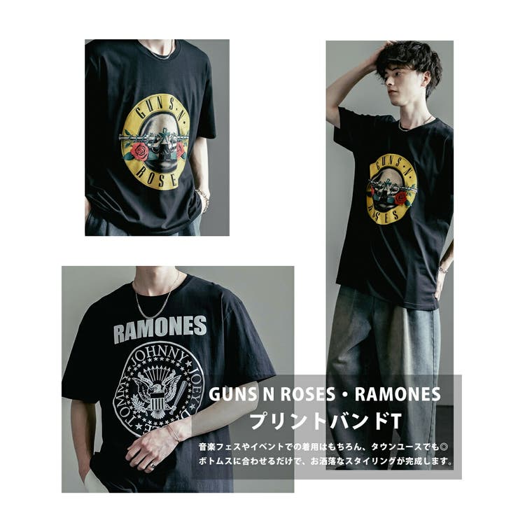 プリントT 半袖 バンドT[品番：OE000008749]｜Rocky Monroe（ロッキー