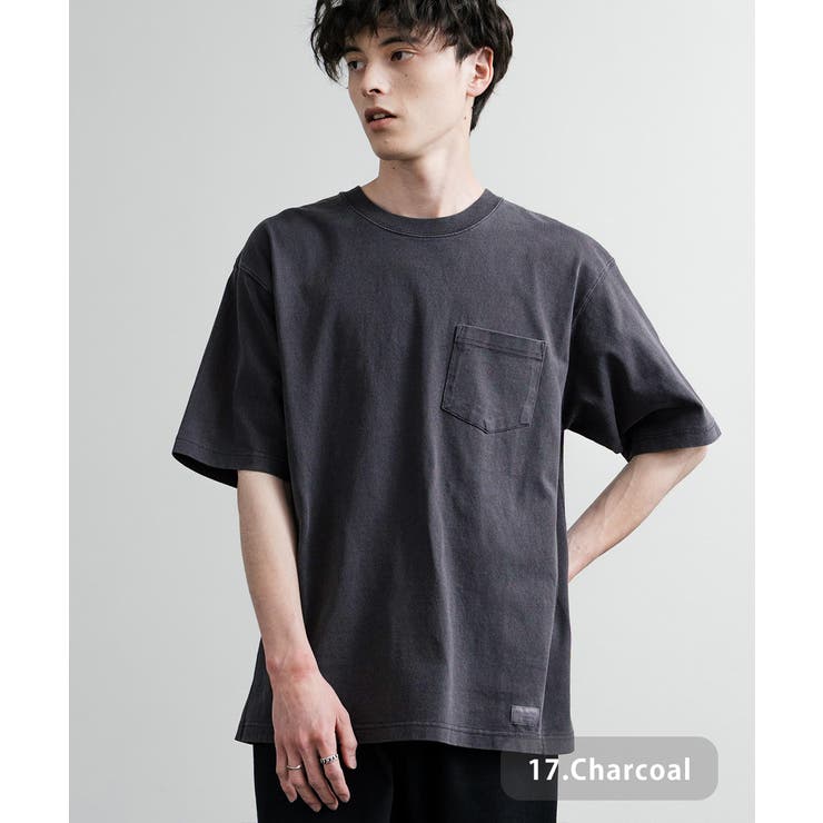 17.チャコール | Tシャツ 半袖 ポケット | Rocky Monroe
