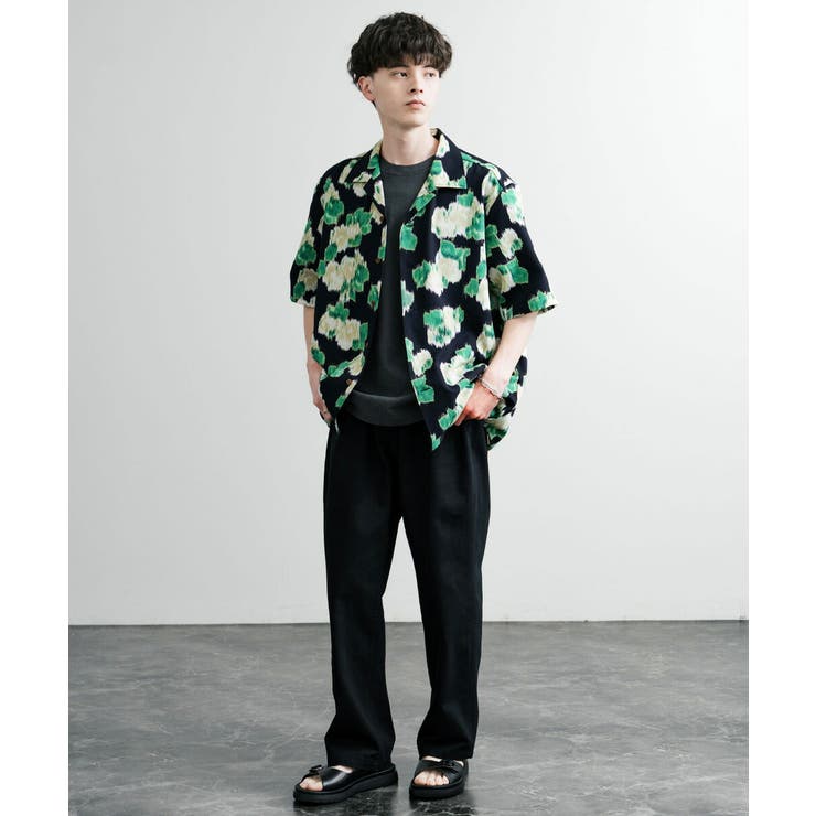 総柄半袖シャツ オープンカラー 日本製 | Rocky Monroe | 詳細画像4 