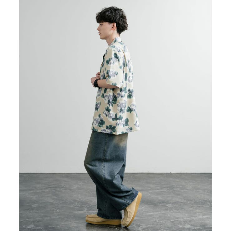 総柄半袖シャツ オープンカラー 日本製 | Rocky Monroe | 詳細画像9 