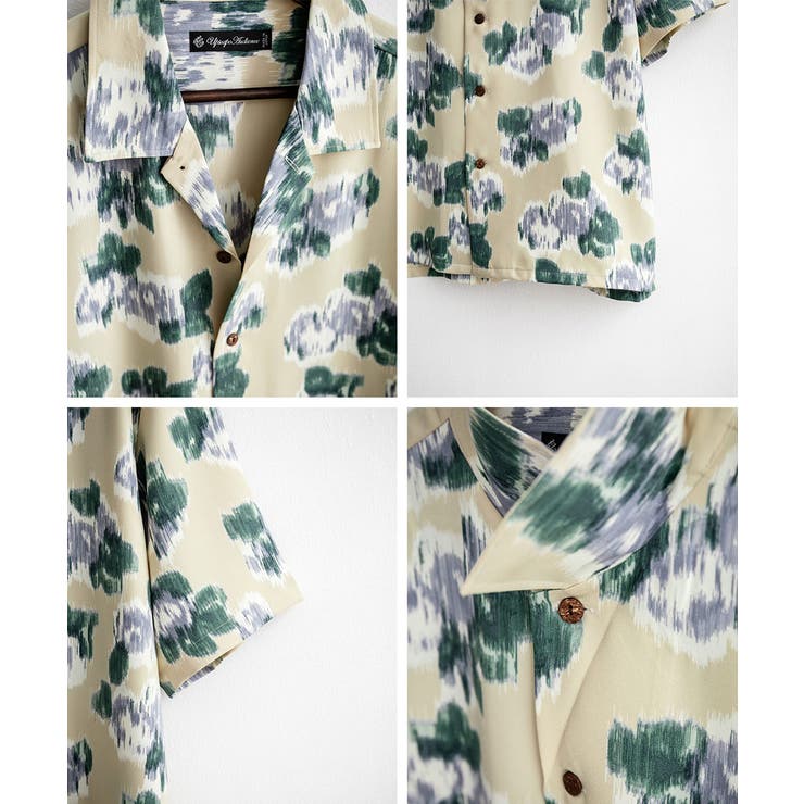 総柄半袖シャツ オープンカラー 日本製 | Rocky Monroe | 詳細画像17 