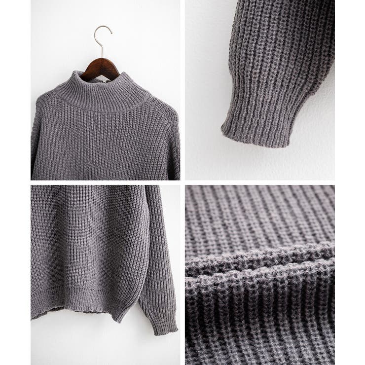 ニット ハーフジップ 畦編み | Rocky Monroe | 詳細画像91 