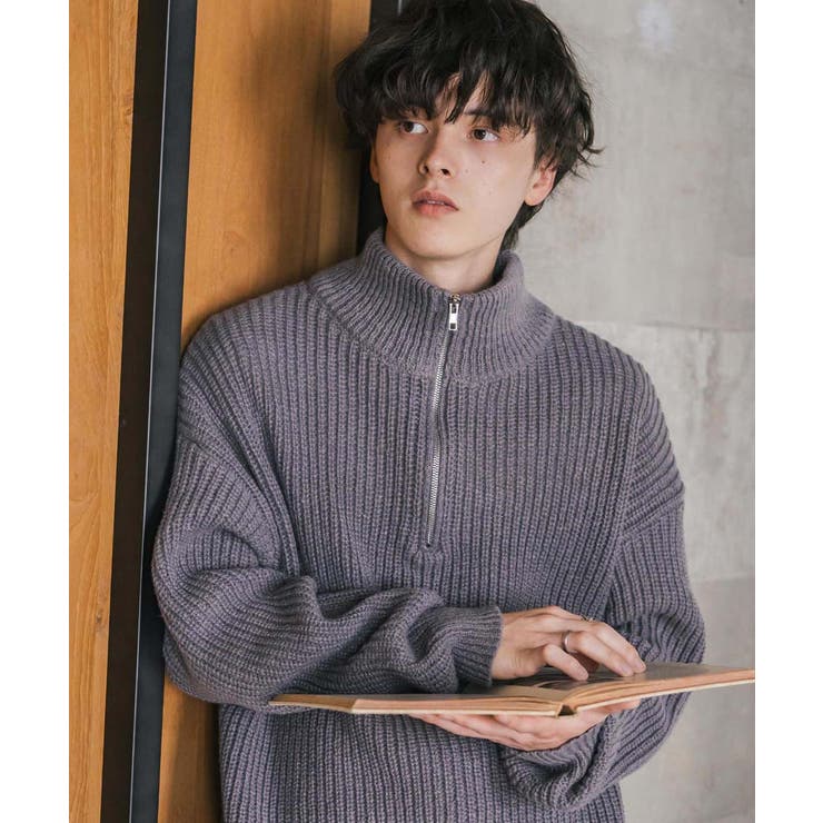ニット ハーフジップ 畦編み | Rocky Monroe | 詳細画像9 