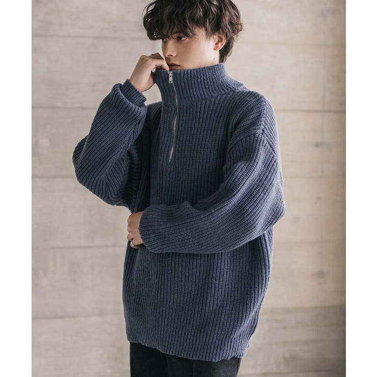 ニット ハーフジップ 畦編み | Rocky Monroe | 詳細画像17 