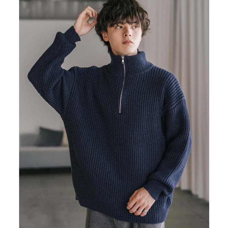 ニット ハーフジップ 畦編み | Rocky Monroe | 詳細画像21 