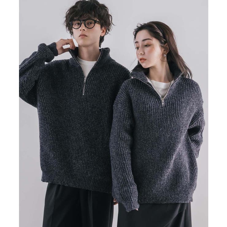 ニット ハーフジップ 畦編み | Rocky Monroe | 詳細画像22 