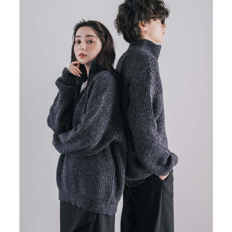 ニット ハーフジップ 畦編み | Rocky Monroe | 詳細画像23 