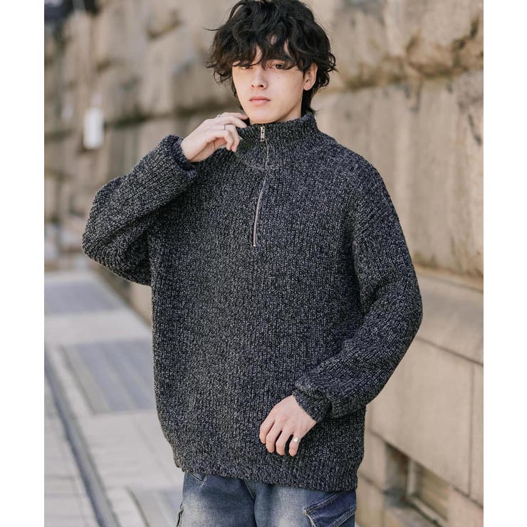 ニット ハーフジップ 畦編み | Rocky Monroe | 詳細画像27 