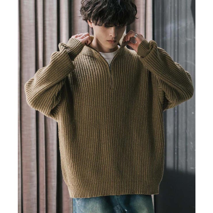 ニット ハーフジップ 畦編み | Rocky Monroe | 詳細画像40 