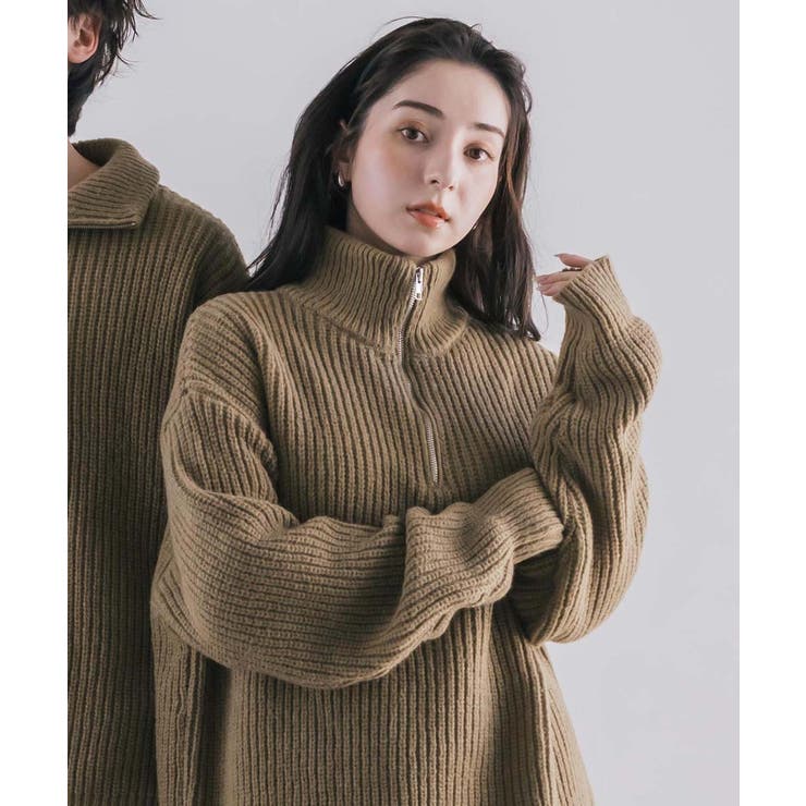 ニット ハーフジップ 畦編み | Rocky Monroe | 詳細画像41 