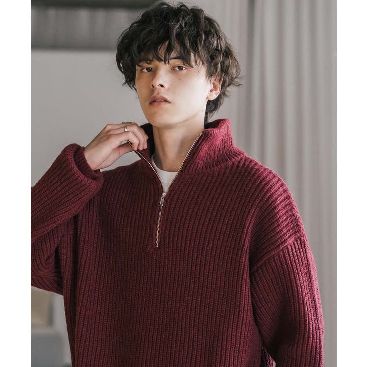 ニット ハーフジップ 畦編み | Rocky Monroe | 詳細画像46 