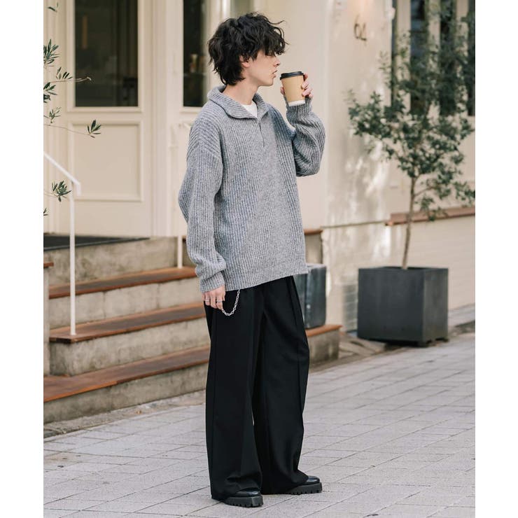 ニット ハーフジップ 畦編み | Rocky Monroe | 詳細画像53 