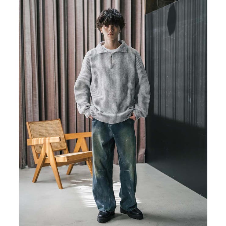 ニット ハーフジップ 畦編み | Rocky Monroe | 詳細画像59 