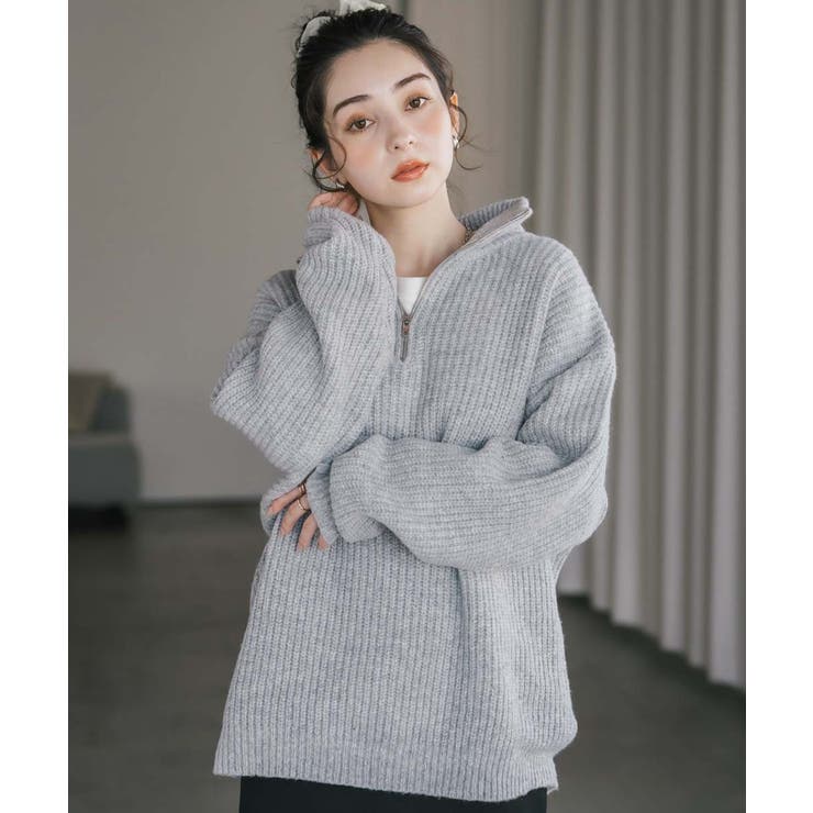 ニット ハーフジップ 畦編み | Rocky Monroe | 詳細画像61 