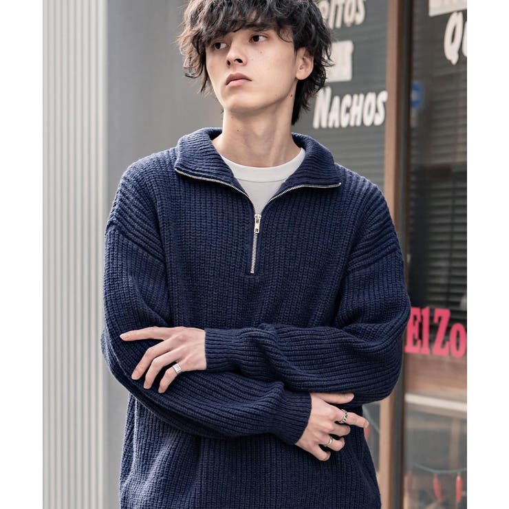 ニット ハーフジップ 畦編み | Rocky Monroe | 詳細画像75 