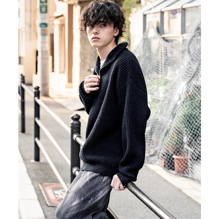 ニット ハーフジップ 畦編み | Rocky Monroe | 詳細画像81 