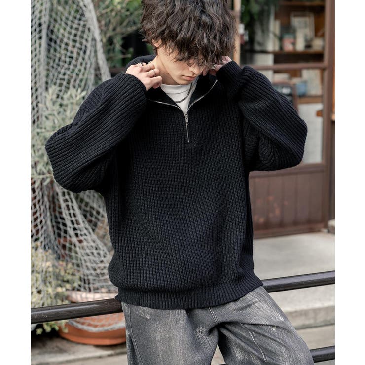ニット ハーフジップ 畦編み | Rocky Monroe | 詳細画像82 