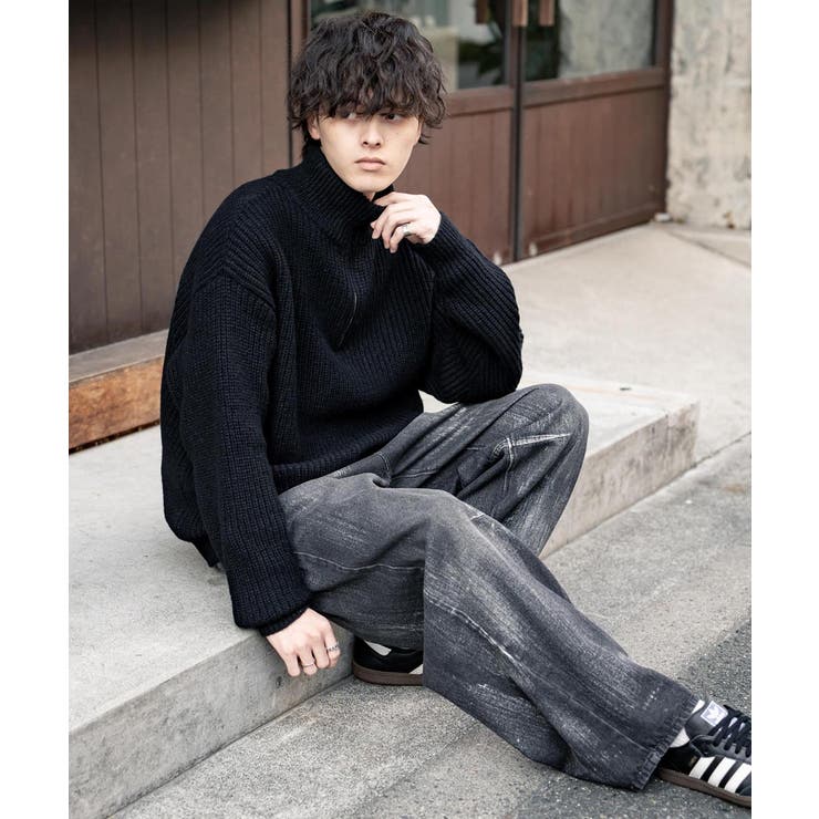 ニット ハーフジップ 畦編み | Rocky Monroe | 詳細画像83 