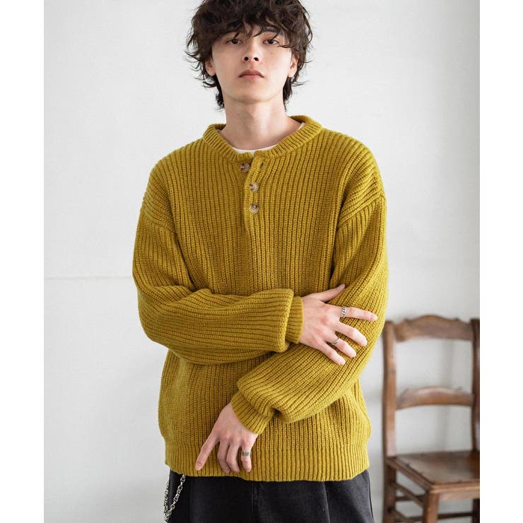 ニット ヘンリーネック 無地 | Rocky Monroe | 詳細画像40 