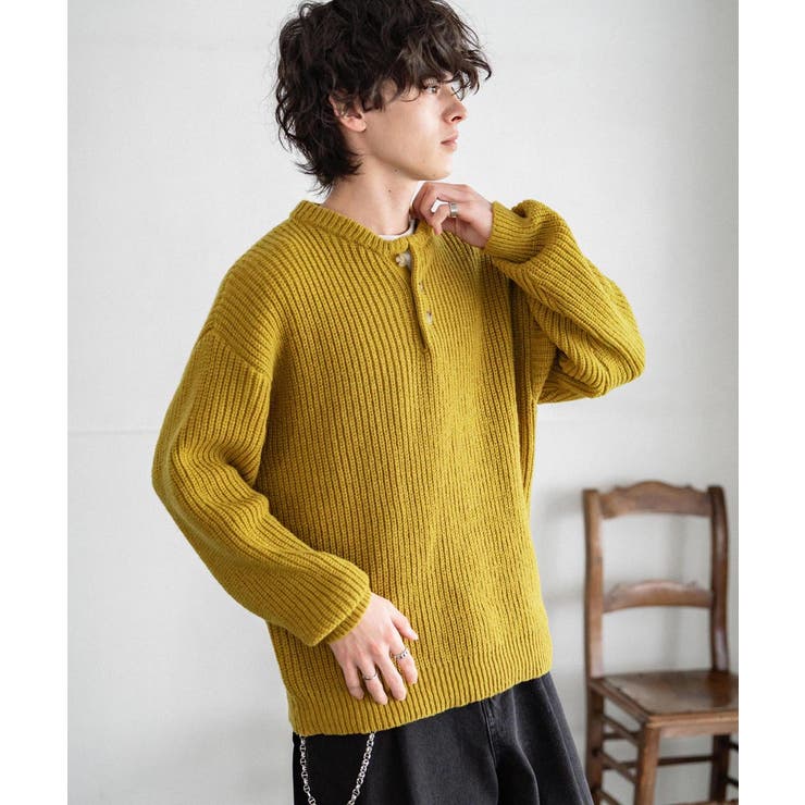 ニット ヘンリーネック 無地 | Rocky Monroe | 詳細画像41 