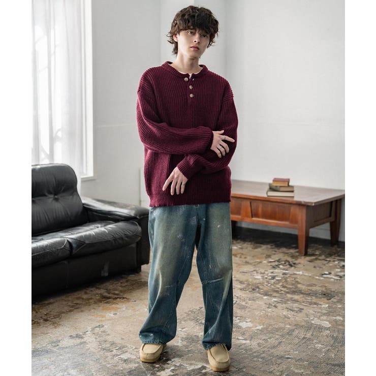 ニット ヘンリーネック 無地 | Rocky Monroe | 詳細画像43 