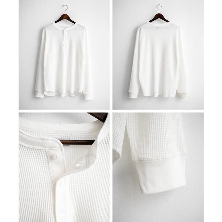 長袖Tシャツ ワッフル ヘンリーネック | Rocky Monroe | 詳細画像25 