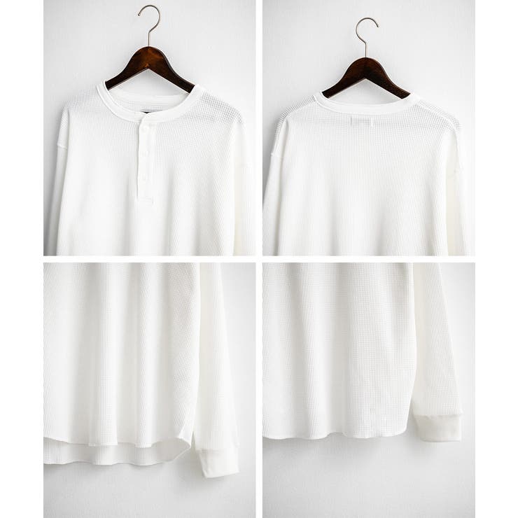 長袖Tシャツ ワッフル ヘンリーネック | Rocky Monroe | 詳細画像26 