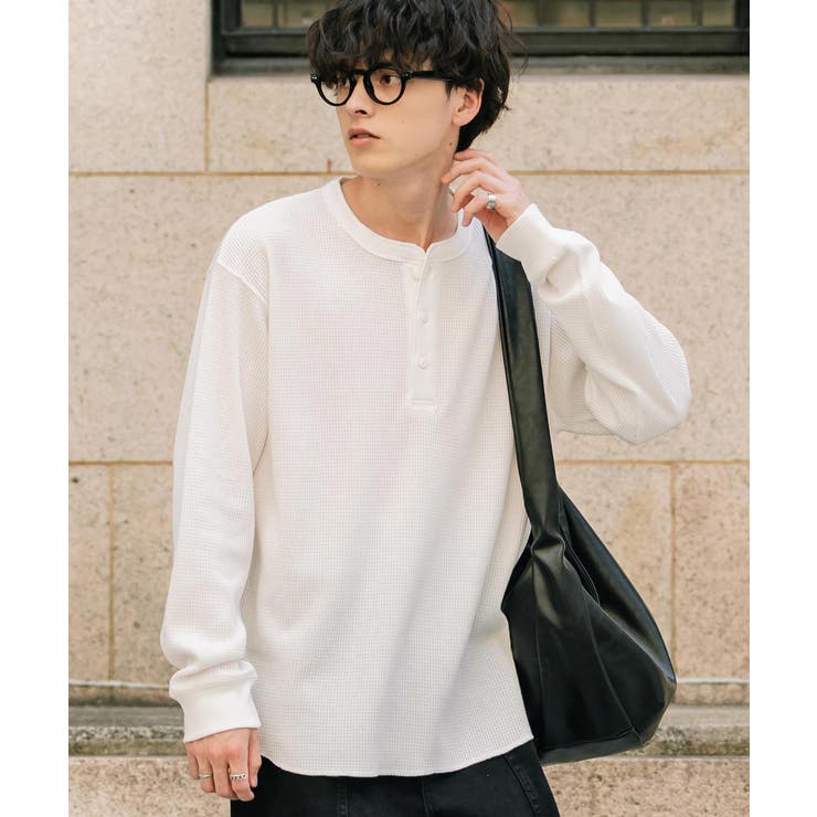 長袖Tシャツ ワッフル ヘンリーネック | Rocky Monroe | 詳細画像11 