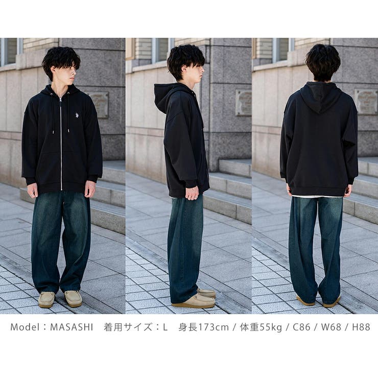 フルジップパーカー 裏起毛 ユーエスポロアッスン | Rocky Monroe | 詳細画像27 