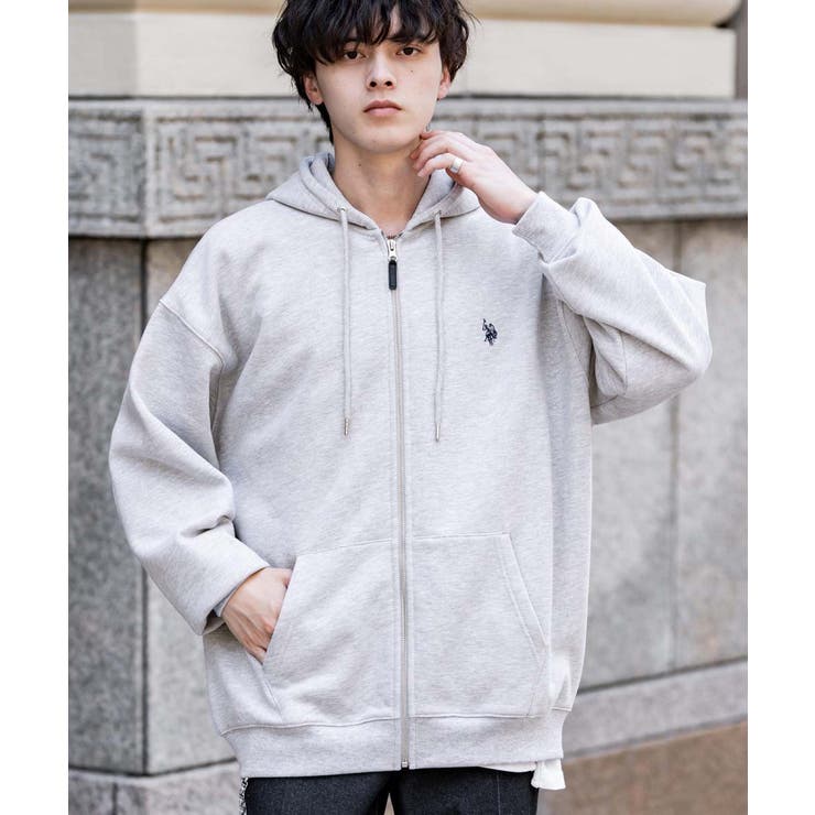 フルジップパーカー 裏起毛 ユーエスポロアッスン | Rocky Monroe | 詳細画像7 