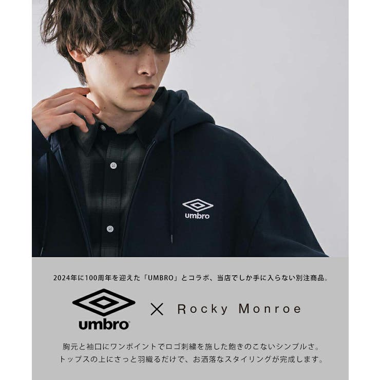 UMBRO ジップパーカー 裏起毛 | Rocky Monroe | 詳細画像18 