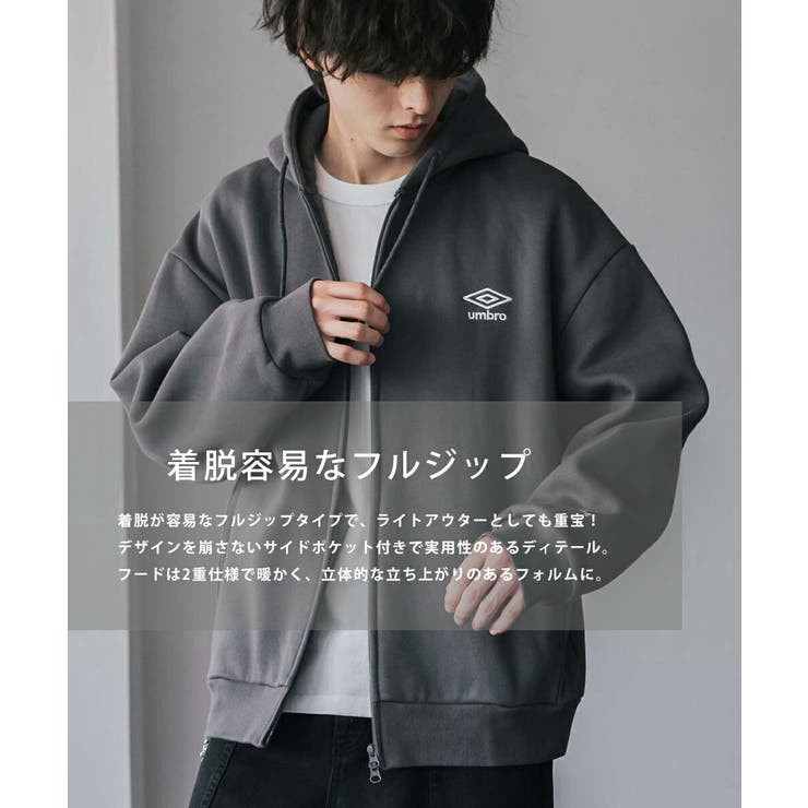 UMBRO ジップパーカー 裏起毛[品番：OE000008919]｜Rocky Monroe