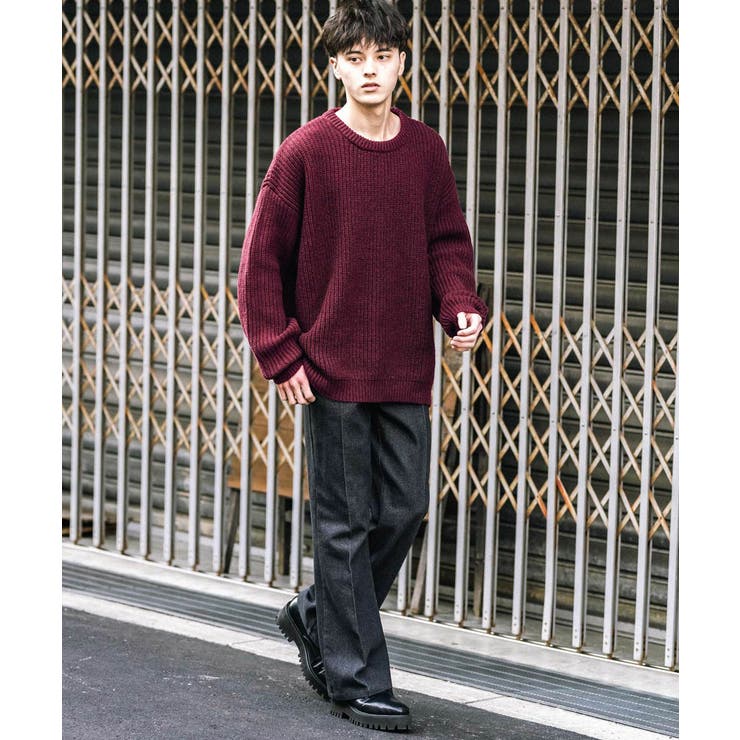 ニット 畦編み オーバーサイズ[品番：OE000008909]｜Rocky Monroe