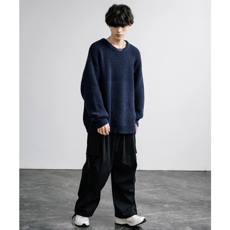 ニット 畦編み オーバーサイズ[品番：OE000008909]｜Rocky Monroe