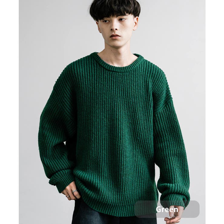 ニット 畦編み オーバーサイズ[品番：OE000008909]｜Rocky Monroe