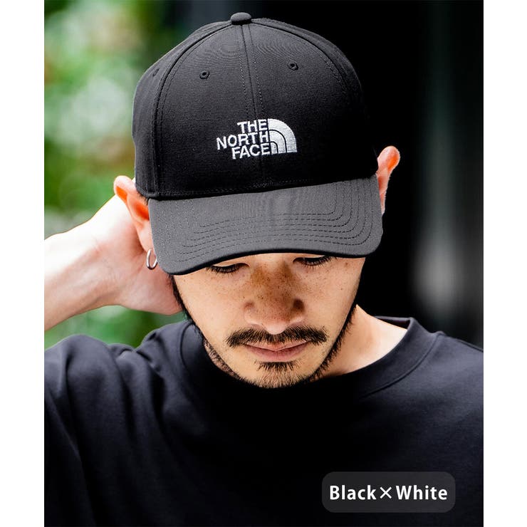 ブラック×ホワイト | THENORTHFACE ベースボールキャップ ロゴ | Rocky Monroe